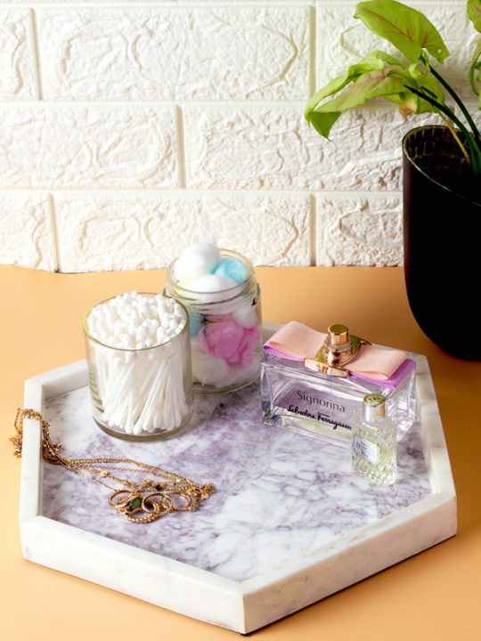 Hexagon Marble Tray