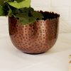 contemporary hammered planter