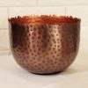 contemporary hammered planter